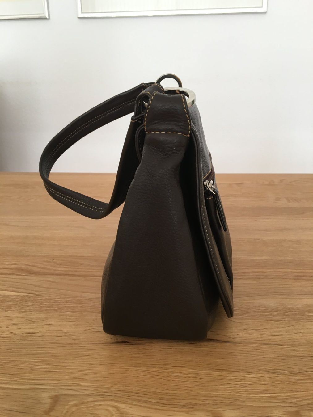 Borse da donna: Handtasche in braunem Echt-Leder – Nuovo (secondo la descrizione) da Ruetihof venduto da Sunny-Summer 2