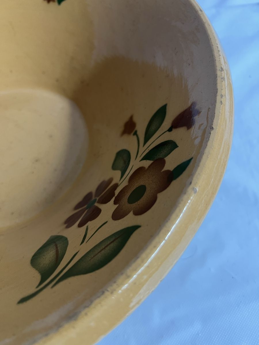 Schalen: Grosse Schüssel mit Blumenmuster gelb
 – Gebraucht aus Urnäsch von Ursjack 1