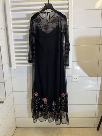 Sommerliches, leichtes Kleid mit Blumenmuster, Gr. 38