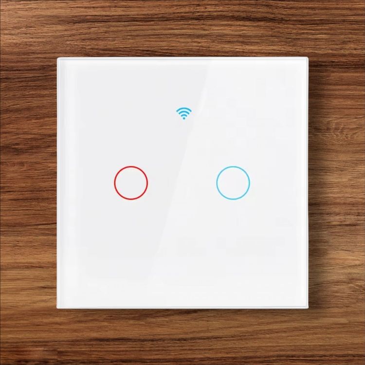 Smarter Lichtschalter WLAN, APP und RF-Steuerung 2-Fach 1