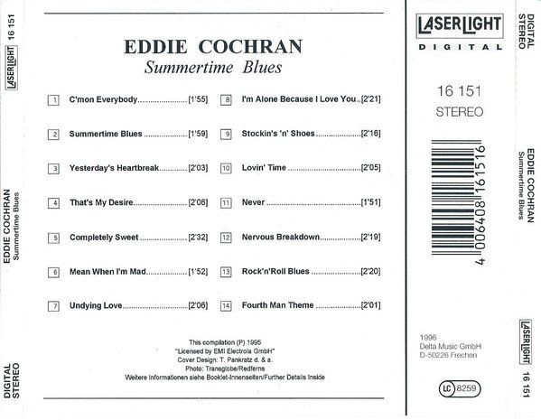 CD: Eddie Cochran - Summertime Blues -include "C'mon Everybody" – Usato da Unterbäch venduto da vuqsa 1