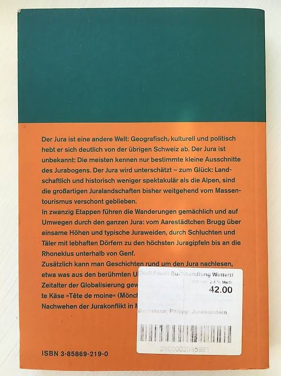 Bücher: Jurawandern – Gebraucht aus Zürich von bekni 1