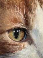 Original Gemälde Katze nicht signiert