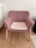 VEDBO IKEA Chair rose fabric wood legs used condition