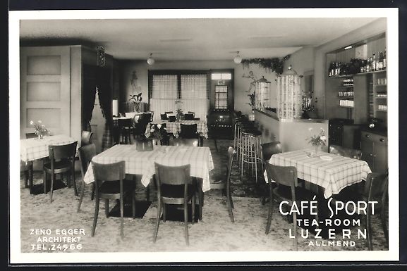Cartes postales: AK Luzern, Café Sport – D'occasion à Berlin par bartko-reher