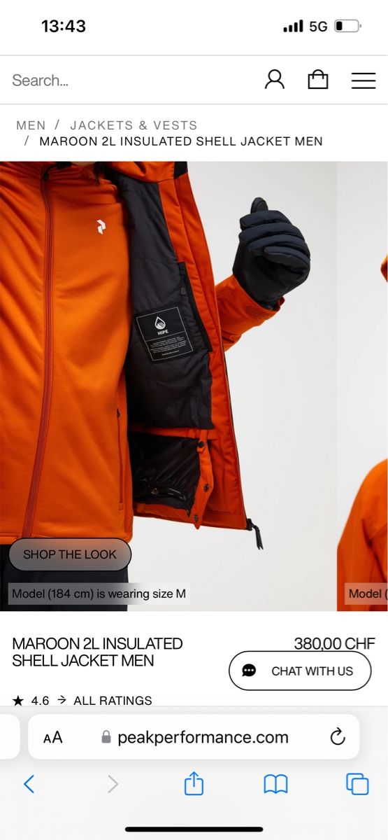 Peak Performance Giacche: Peak Performance Maroon 2L Ski Jacket Men – Nuovo (secondo la descrizione) da Zürich venduto da AlineCr 2