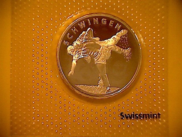Tutti le monete: Gedenkmünze 20 Fr. - Schwingen - 2013 – Nuovo e nell'imballaggio originale da Buchs AG venduto da Ged8