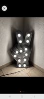 Peace Zeichen Lampe, Metall, Industrie Look, Top Zustand!