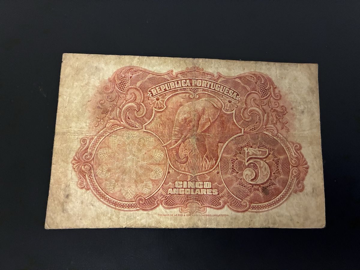 Banconote: 5 angulares  1926 selten – Usato da Dällikon venduto da Woldbanknoten 2