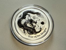 Silbermünze Lunar Serie Drache 2012 - 2 OZ