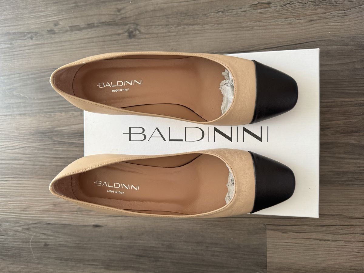 Baldinini Damenschuhe: Baldinini Slingbacks beige & black – Gebraucht aus Zürich von bib_y275