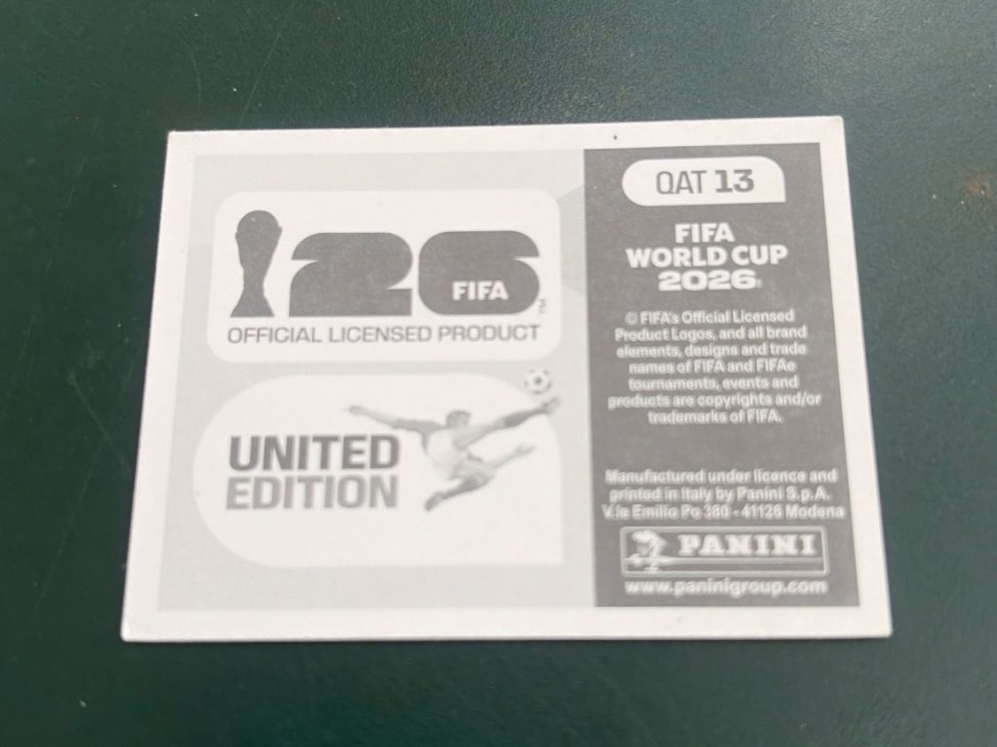Panini Carte collezionabili: FIFA WORLD CUP 2026 - QAT 13 – Usato da Orbe venduto da heglau 1
