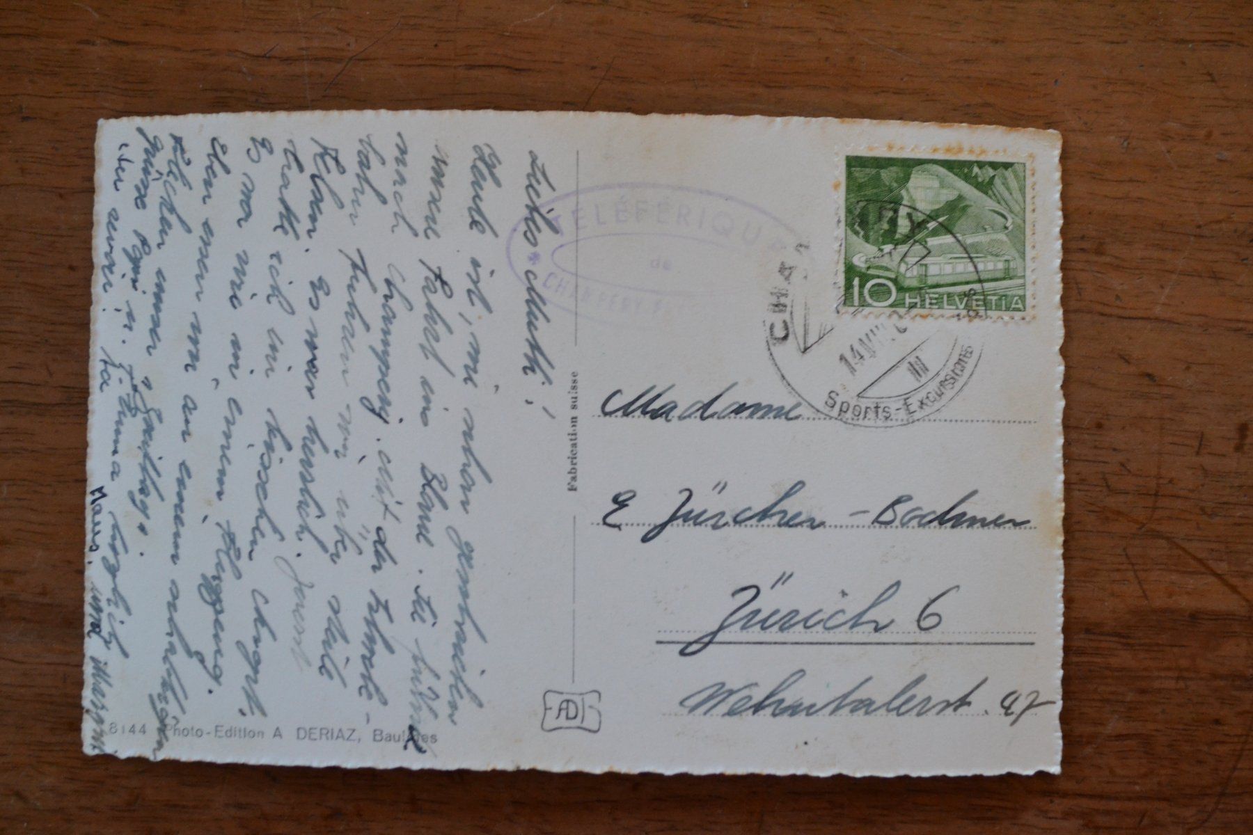 Cartes postales: AK Champery VS – D'occasion à Beinwil am See par kajak55 1