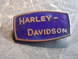 broche Harley Davidson collector antik rare emailschild moto