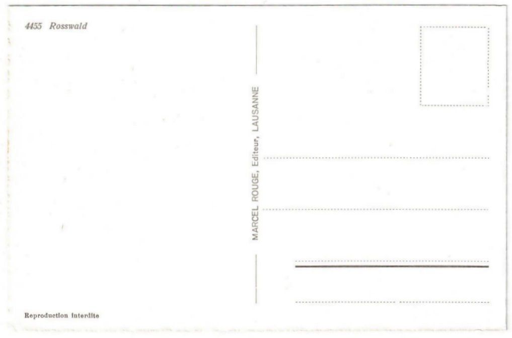 Cartoline postali: Rosswald - Skilift – Usato da Binningen venduto da Mountainrider 1