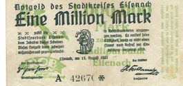 Eisenach 1 Mil.Mark Serie A 17.08.1923 VZ-VZ+