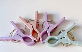 Neu! Klammer, Wäscheklammern Set, 4 Stück, gross, Mehrzweck