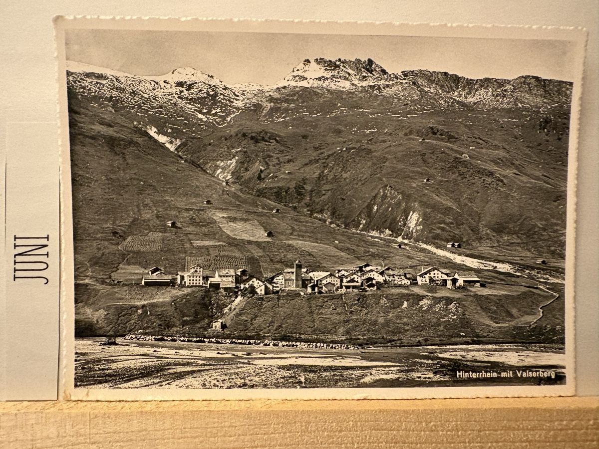 Cartoline postali: AK von Hinterhein mit Valserberg – Usato da Rümlang venduto da Kartenpost1