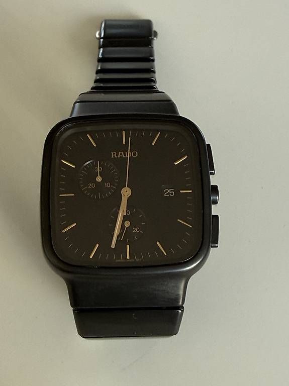 Rado Orologi: Rado r5.5 Jasper Morrison Ceramic Chronograph schwarz – Usato da Basel venduto da yamot 3