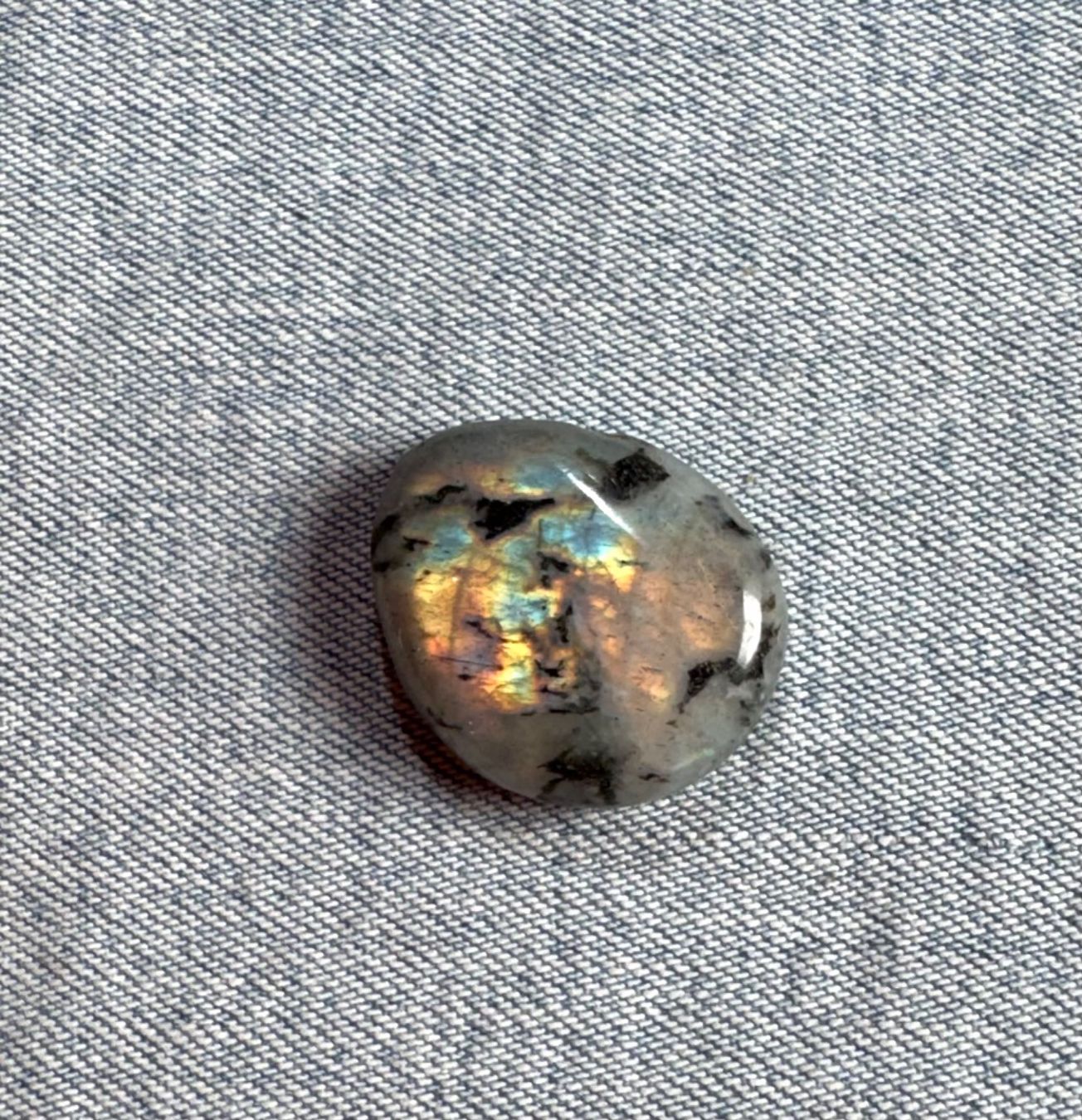 Minerali & Pietre curative: Labradorit rundum poliert   mit "FEUER"  schön!!   Stein – Nuovo e nell'imballaggio originale da Leuggern venduto da gemshow 5