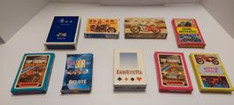 Carte à jouer "Moto", lot de 9 jeux de cartes