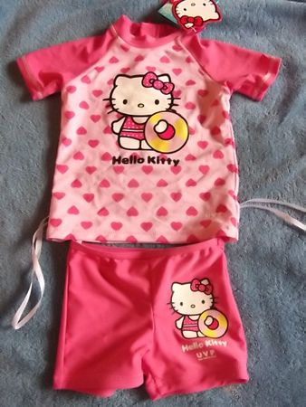 UVP Badeanzug Sonnenschutz NEU Mädchen 86 Hello Kitty