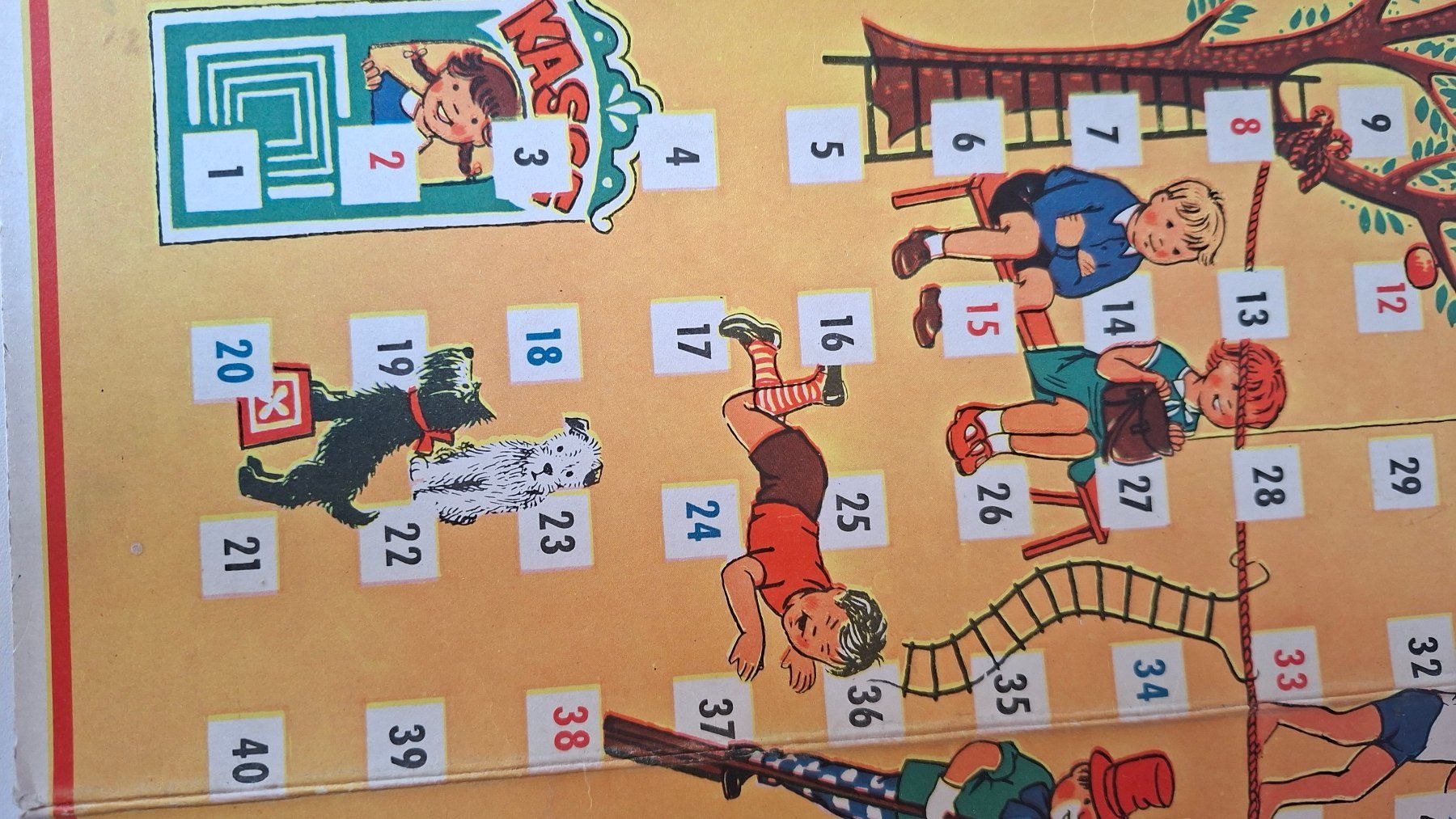 Giochi: Antikes Spielbrett Leiterlispiel – Usato da Dietikon venduto da Buchantiqdietikon 1