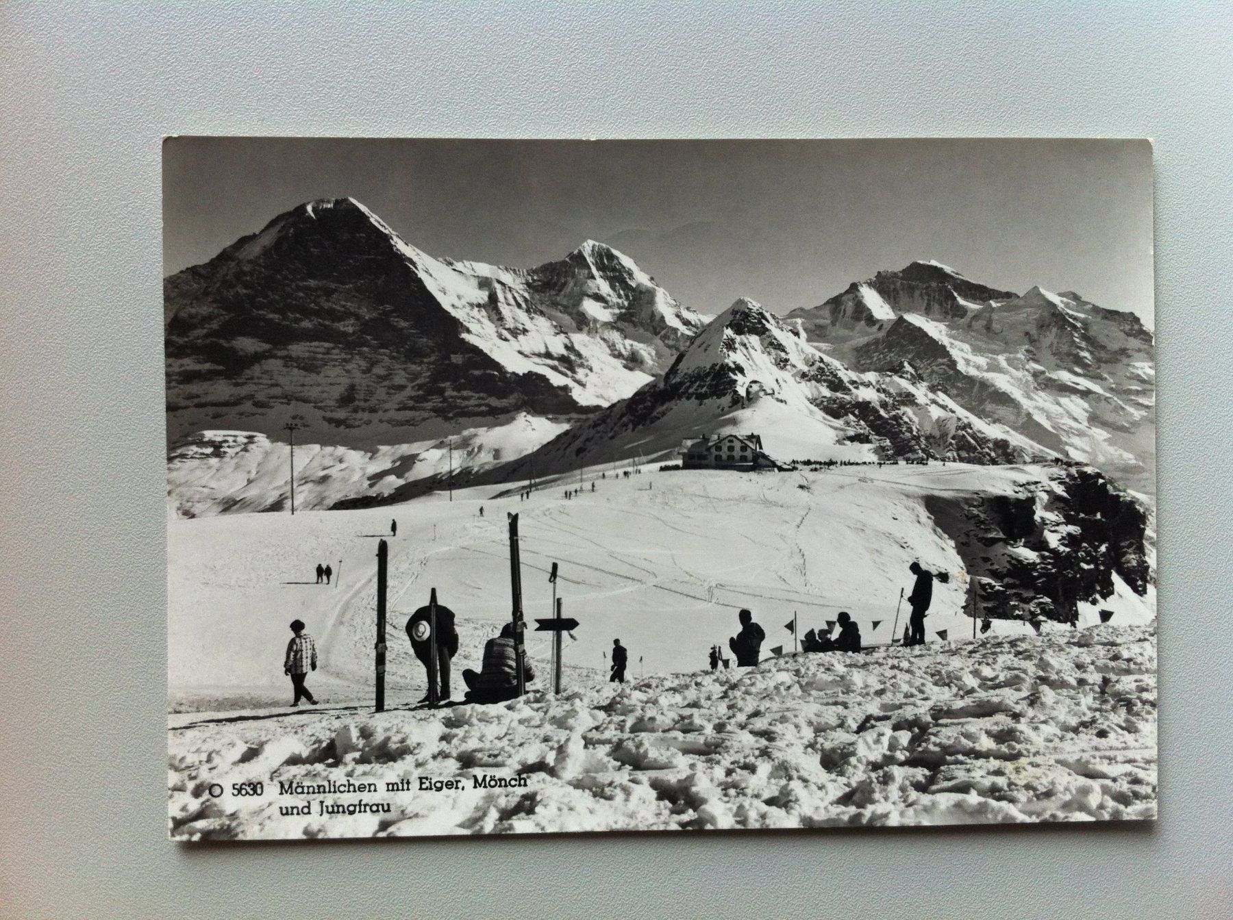 Cartoline postali: Ansichtskarte Männlichen m. Eiger, Mönch, Jungfrau 1967 – Usato da Brunnen venduto da Artemis53