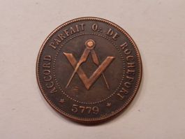 Jeton de présence, Maçonnerie, 14g