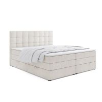 BOXSPRINGBETT creme 160X200cm H3 INKL TOPPER  -50%