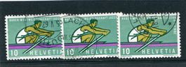 1962 Ruder-WM Nr. 386.1.10 3 Stück gest.