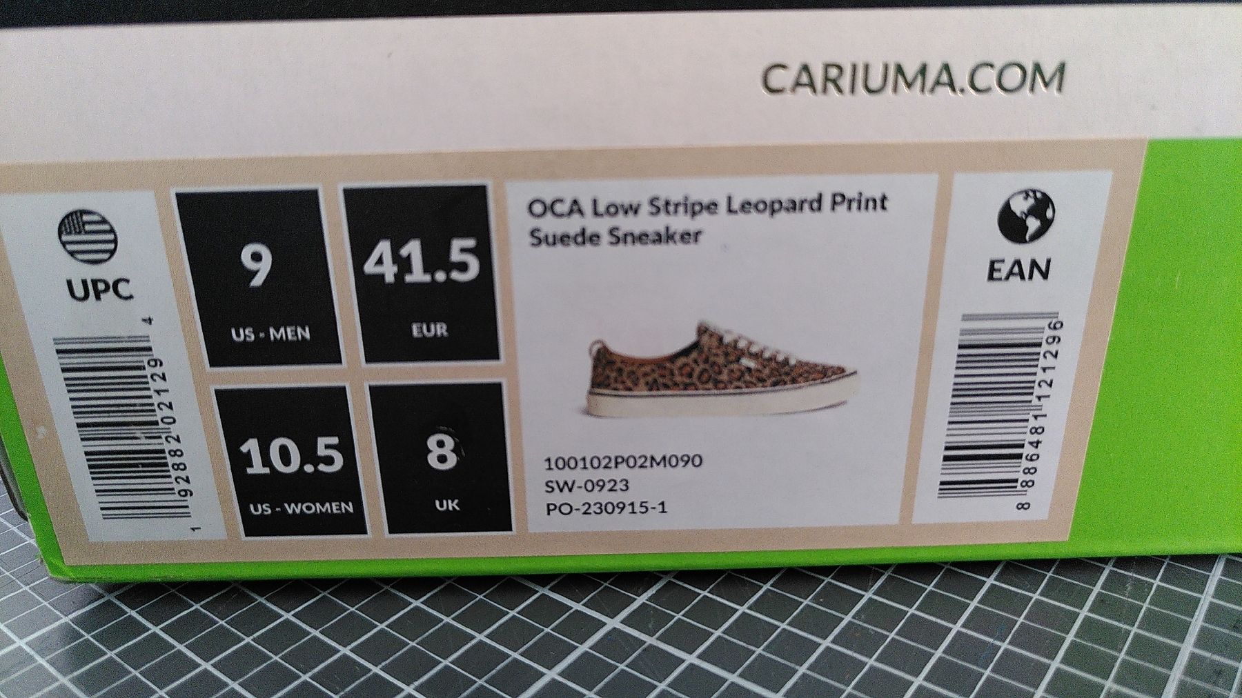 Cariuma Scarpe da uomo: NEU - Cariuma OCA Low Stripe Leopard Print 41.5 – Nuovo e nell'imballaggio originale da Uster venduto da Anali83 6