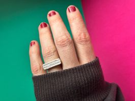 Silberring Designer matt Abstrakt (53)