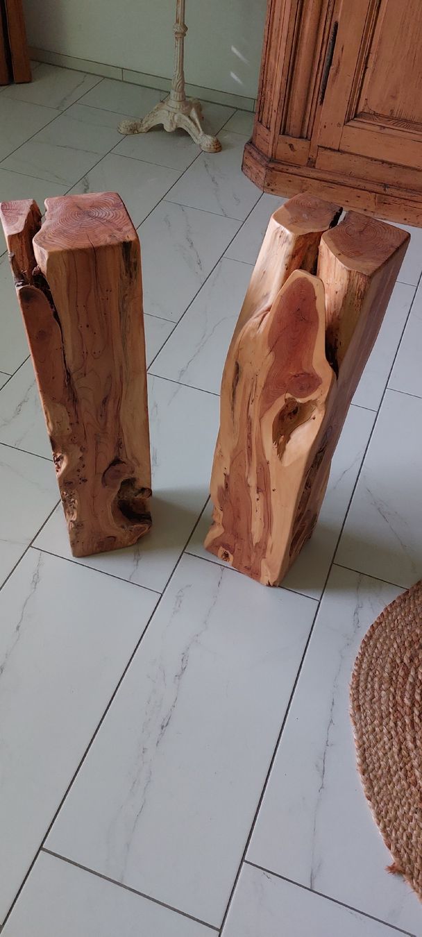 Articoli in legno: 2 Eiben Holzsäulen – Nuovo e nell'imballaggio originale da Solothurn venduto da MogTim 3