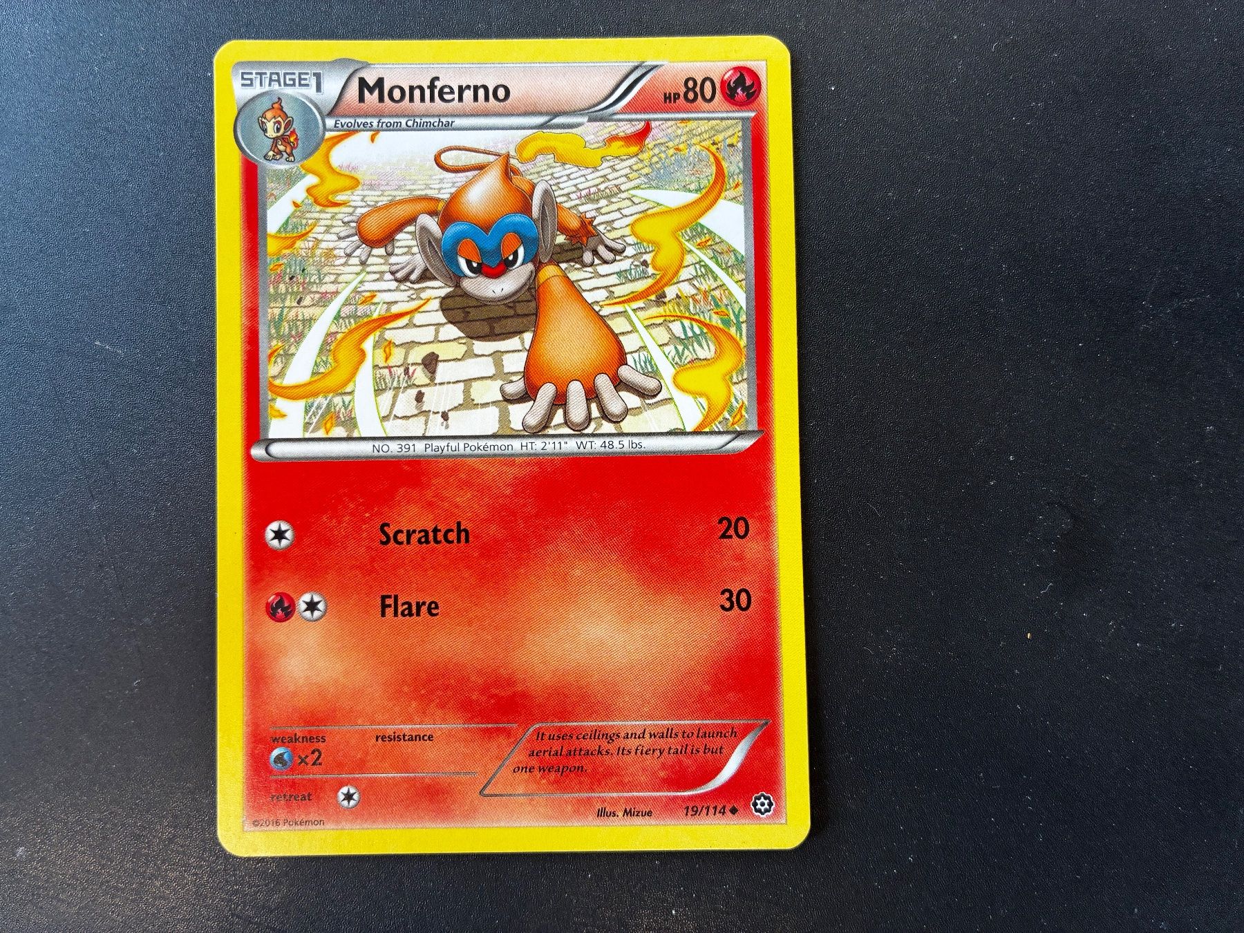 Pokémon Carte collezionabili: Monferno 19/114 - Steam Siege - en – Nuovo (secondo la descrizione) da Hütten venduto da yve_tf69
