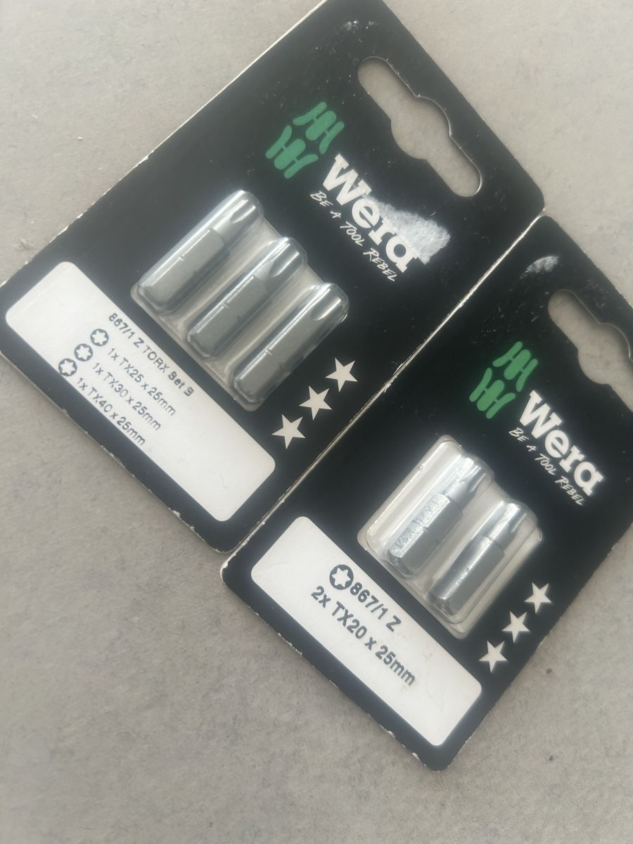 Wera Tutti gli attrezzi: Bits Wera Torx 20 , 25, 30, 40 – Nuovo e nell'imballaggio originale da Hittnau venduto da Oracel 2