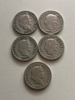Lot mit 5 Stk. 10 Rp. 1908