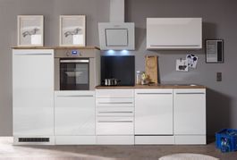 212 Küchenzeile Küchenblock 290cm weiss - Küche Einbauküche