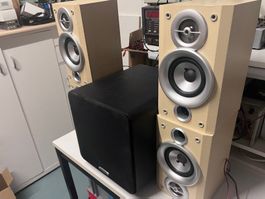 JVC Lautsprecher Set mit Subbass von Polk Audio