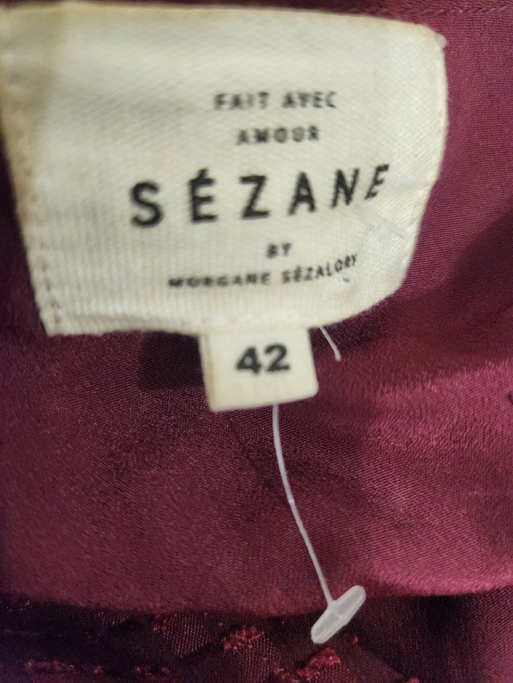 Sezane Chemisiers: Blouse Sézane bordeaux taille 42 – D'occasion à Niedergösgen par Eva2410 6