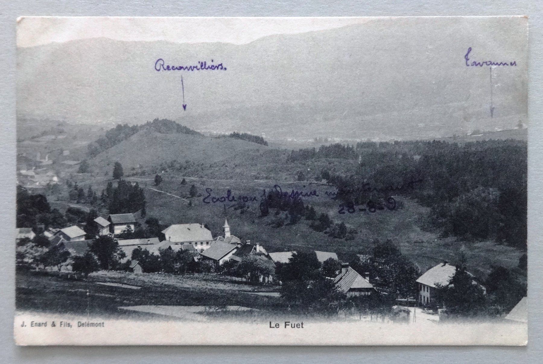 Cartoline postali: Le Fuet – Difettoso da Fétigny venduto da Billy2miny