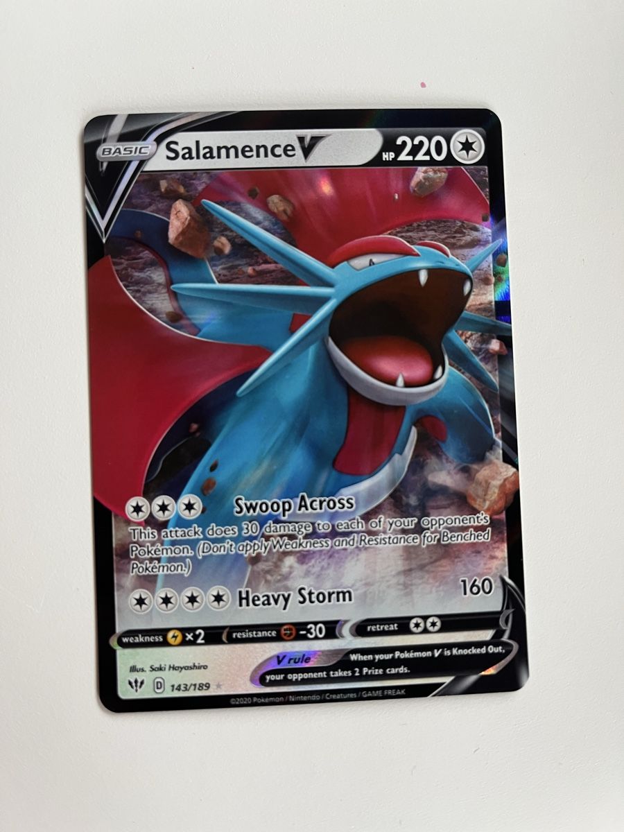 Pokémon Carte collezionabili: Salamence V black Pokemon EN – Nuovo (secondo la descrizione) da Reichenbach i. K. venduto da del_c7lw