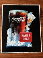 Metall-Werbeschild Coca-Cola