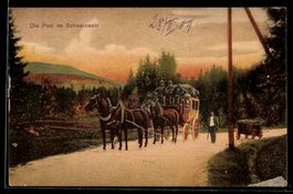 Die Post im Schwarzwald, Postkutsche