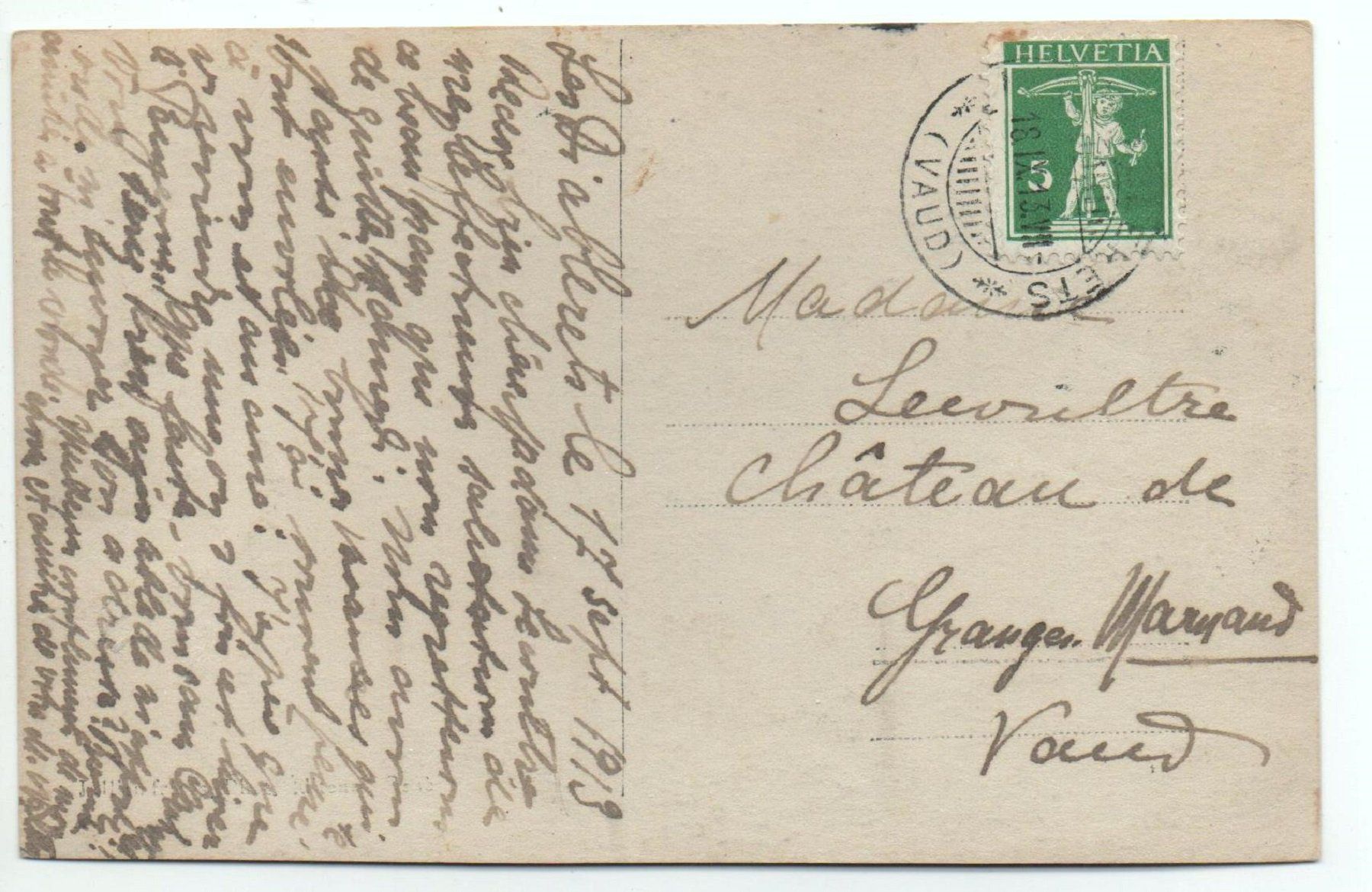 Cartoline postali: LES DIABLERETS Scex rouge et Oldenhorn – Usato da Jona venduto da philajona 1