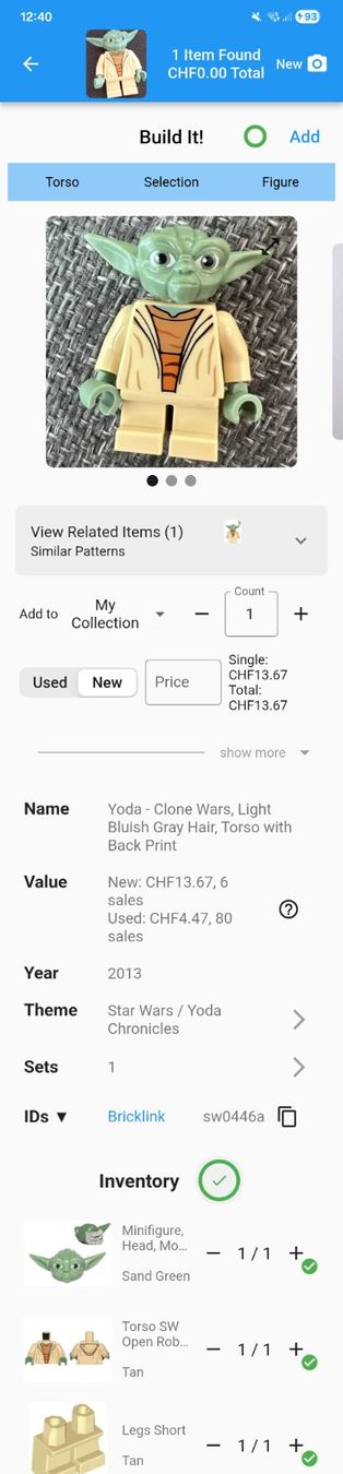 Lego Statuette: LEGO  Yoda – Nuovo (secondo la descrizione) da Küttigen venduto da TheFactor 2