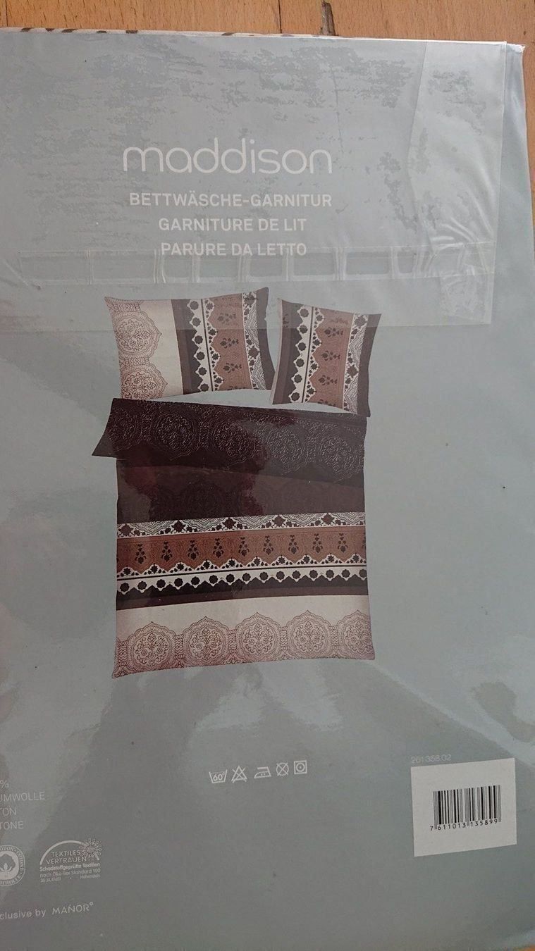 Biancheria da letto: Maddison Satin Bettwäsche-Garnitur – Nuovo e nell'imballaggio originale da Bottmingen venduto da Pidi0 1