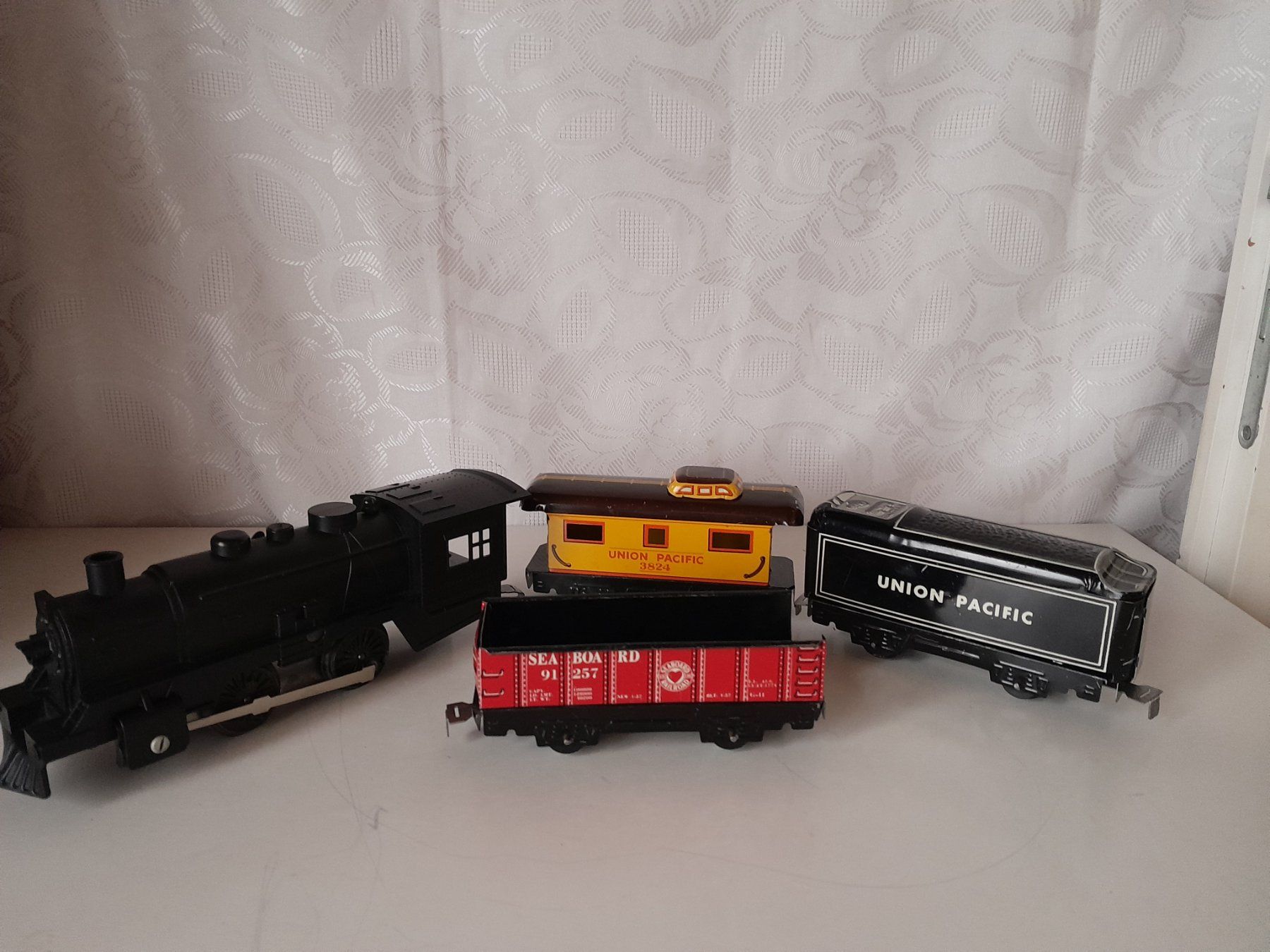 Modellini di ferrovie: Mechanical Eisenbahn-Set vom Marx, USA 1977 + Geschenk – Usato da Schwarzenbach SG venduto da utschu09 7