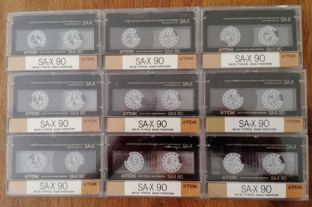TDK SA-X 90 Type II années 80 - 9 x cassettes MC - RARE (Gebraucht) in ...