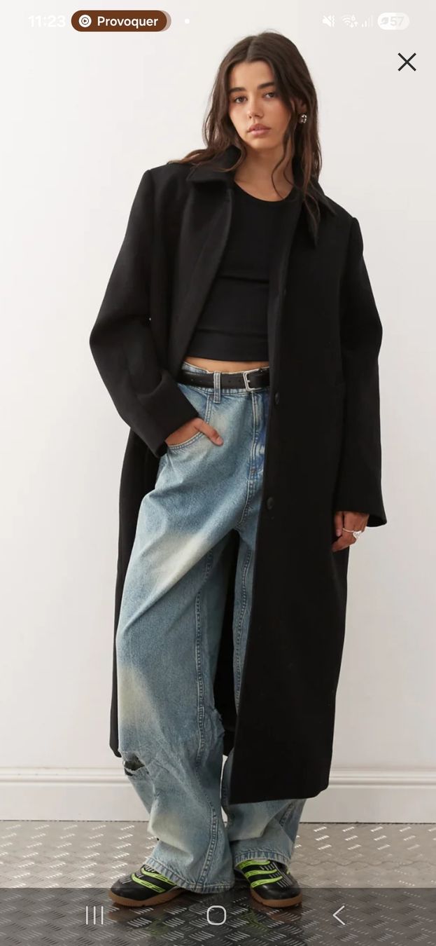Weekday Mäntel: Manteau WEEKDAY noir, taille L, – Neu und originalverpackt aus Petit Lancy von toofly4u6